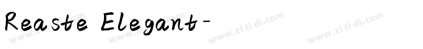Reaste Elegant字体转换